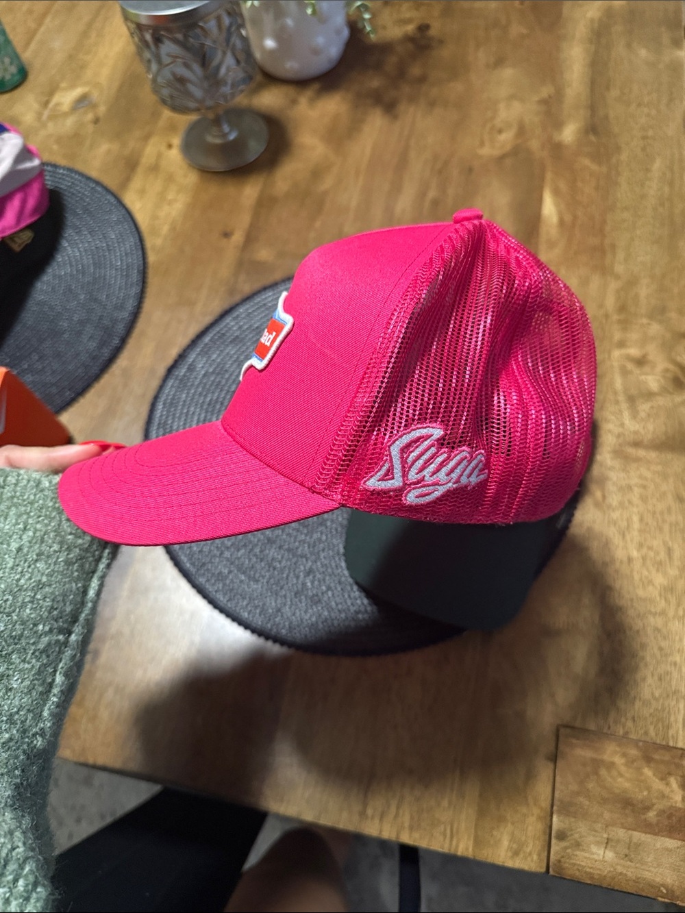 Happy Dad Pink Trucker Hat - Men Accessories Hats - Picture 2 of 5